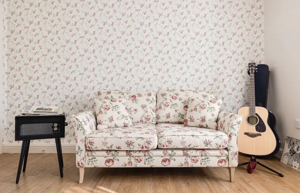Front room at George Harrison's childhood home in Speke, England