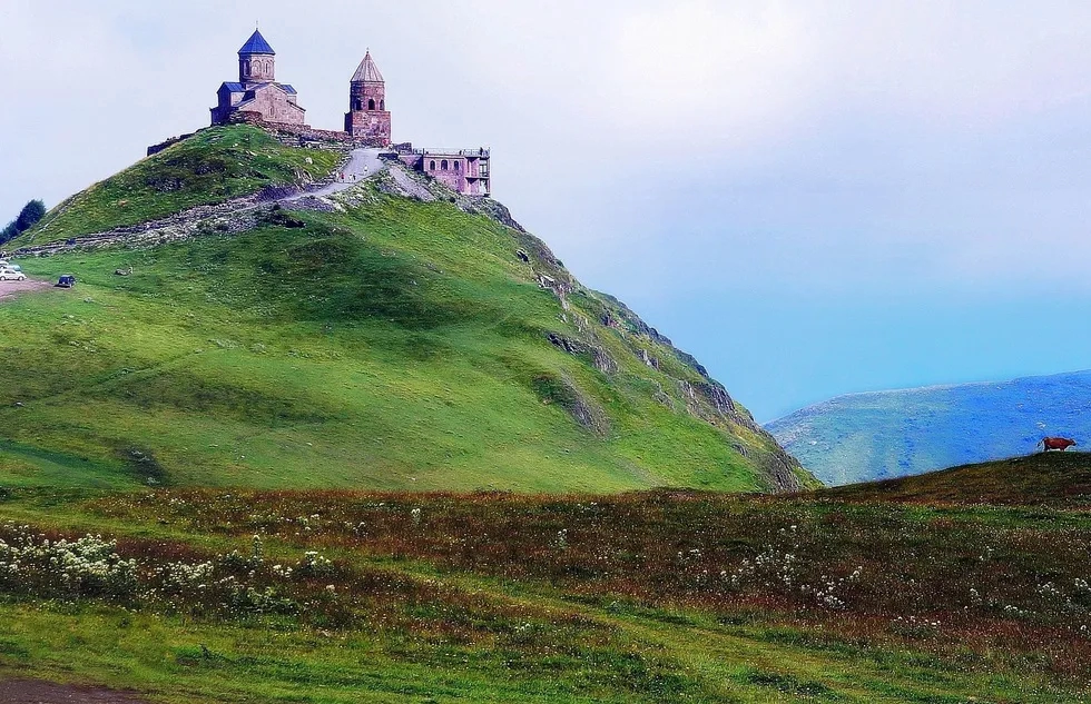 Gergeti Trinitiy Church, George, Caucasus Mountains
