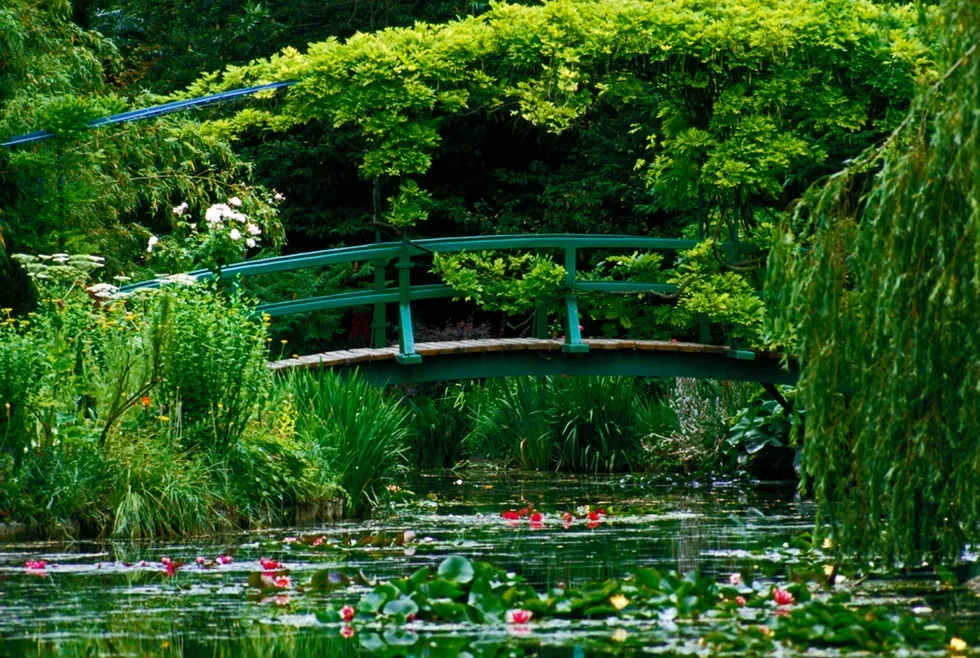 Giverny Gardens, Japanese Bridge, Monet, France