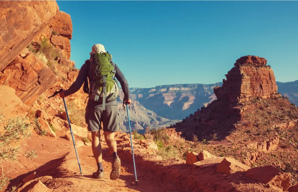 Hiking at the Grand Canyon in Arizona