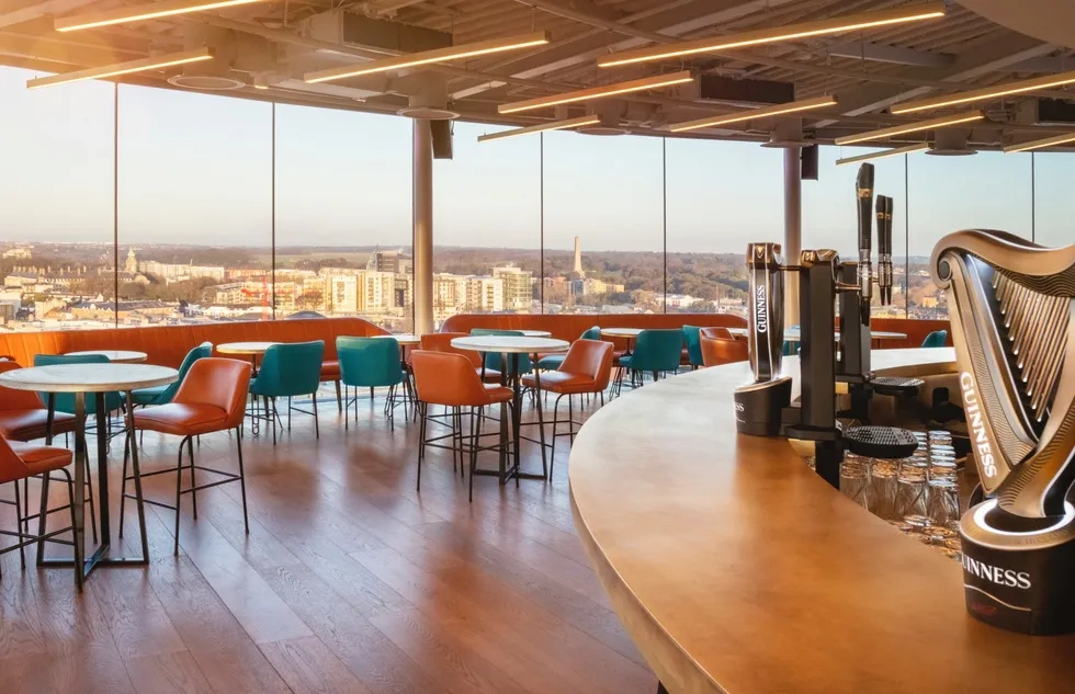 The Gravity Bar at the Guinness Storehouse in Dublin