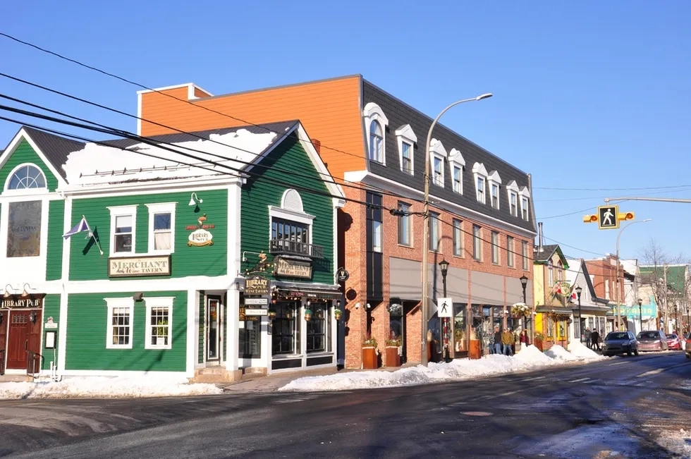 High Street, Wolfeville, Annapolis Valley, Nova Scotia, Canada