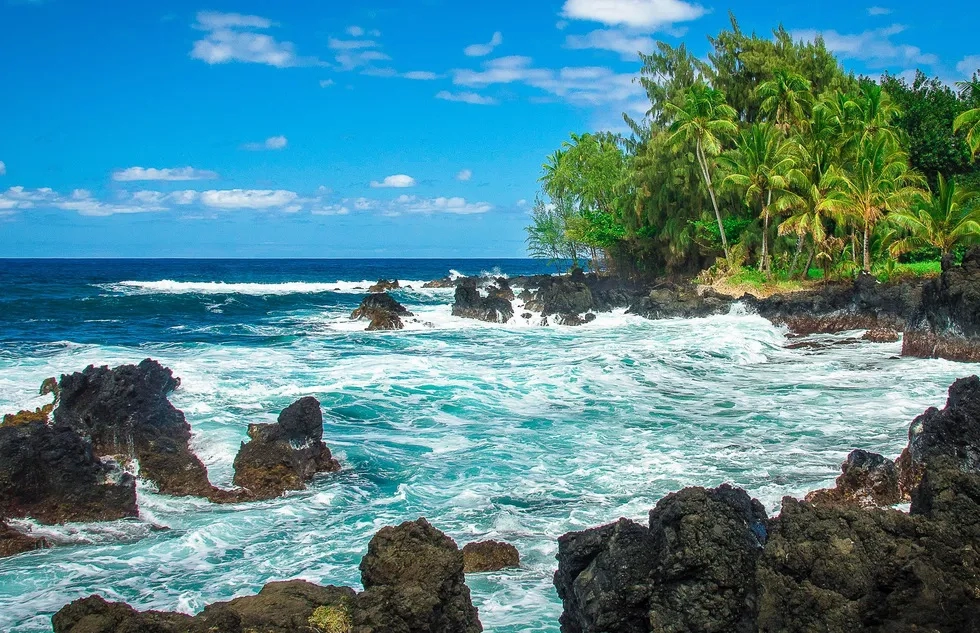 On the Keanae Peninsula, off the Hana Highway in Maui, Hawaii