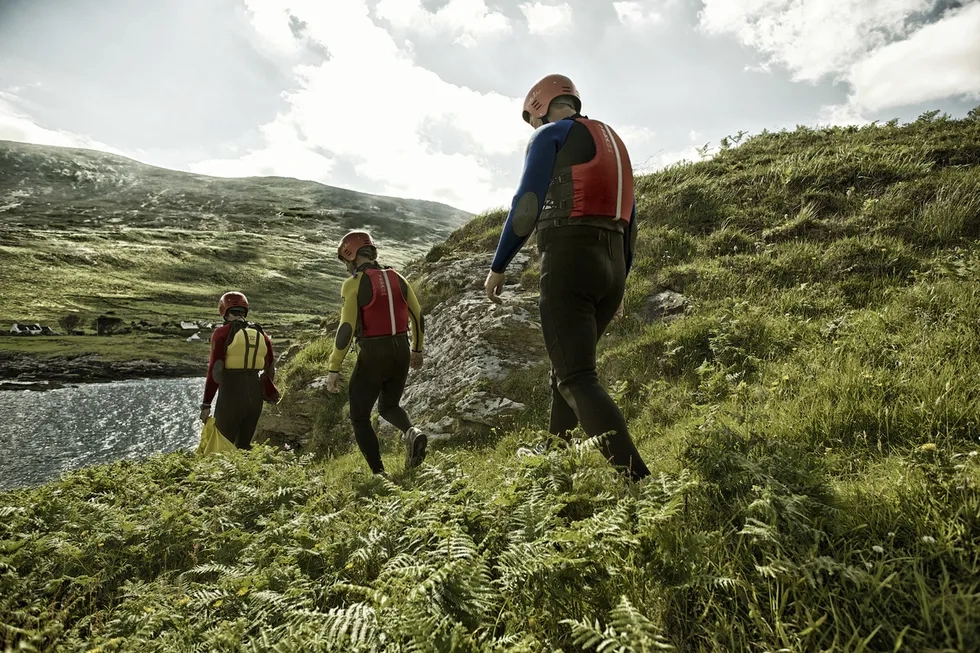 hikers in Kerry Way, Ireland