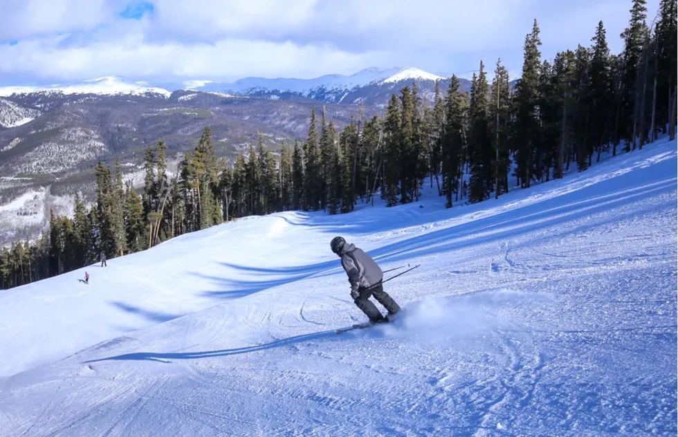 Downhill skiing at Keystone Resort in Colorado