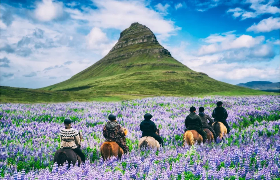 Kirkjufell mountain, Iceland, Horseback Riding