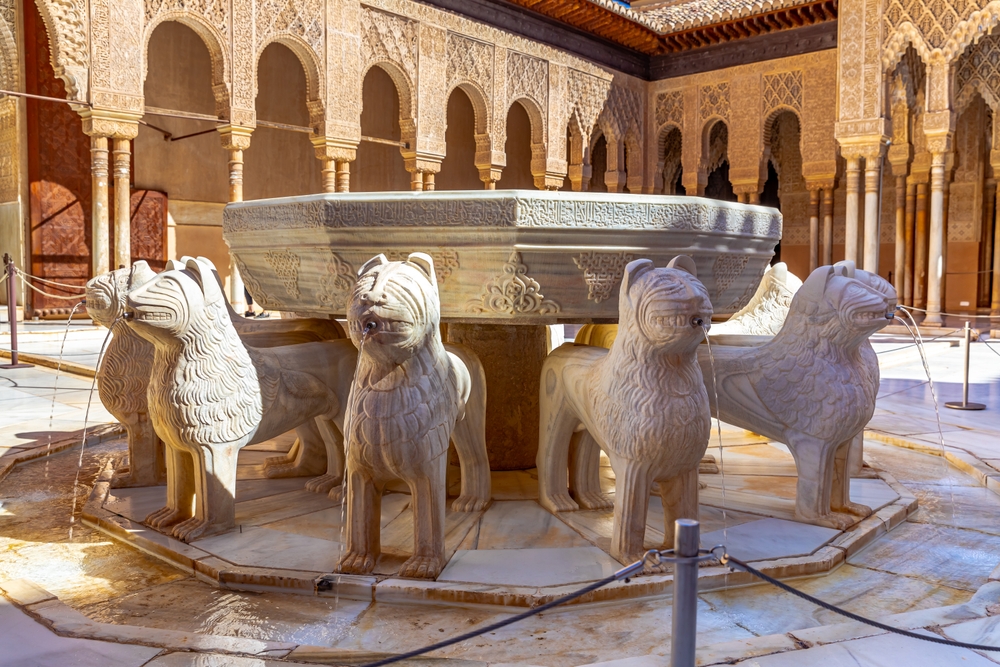 Lions Fountain, Alhambra, Granada, Spain