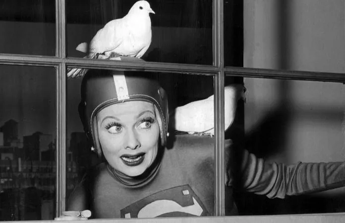 Lucille Ball on an episode of "I Love Lucy"