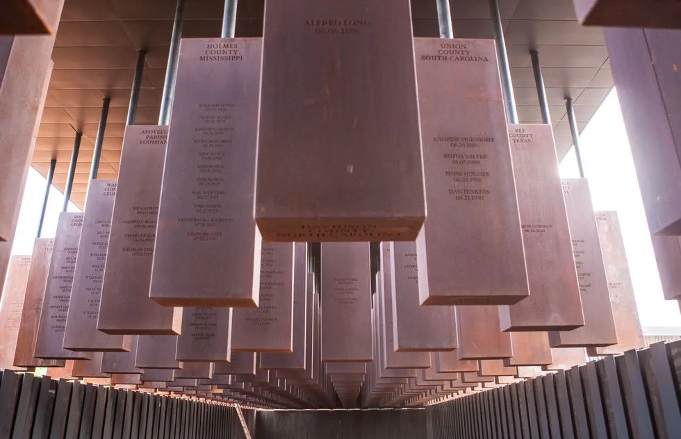 The National Memorial for Peace and Justice in Montgomery, Alabama