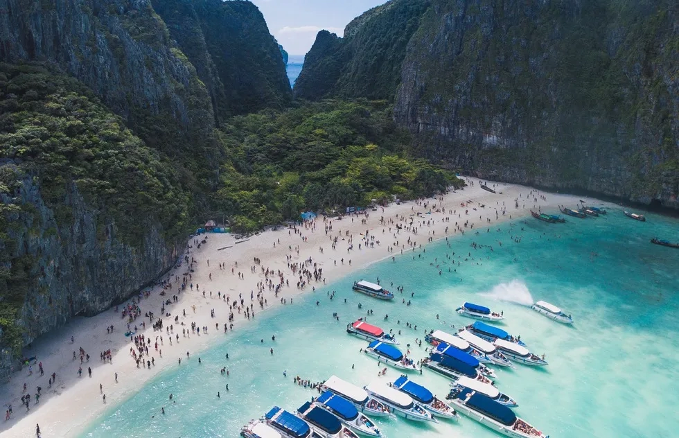 Maya Bay on the Thai island of Koh Phi Phi Leh