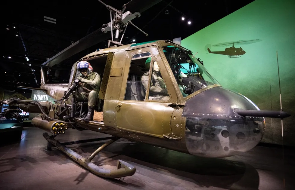 Huey helicopter at the National Museum of Military Vehicles in Dubois, Wyoming