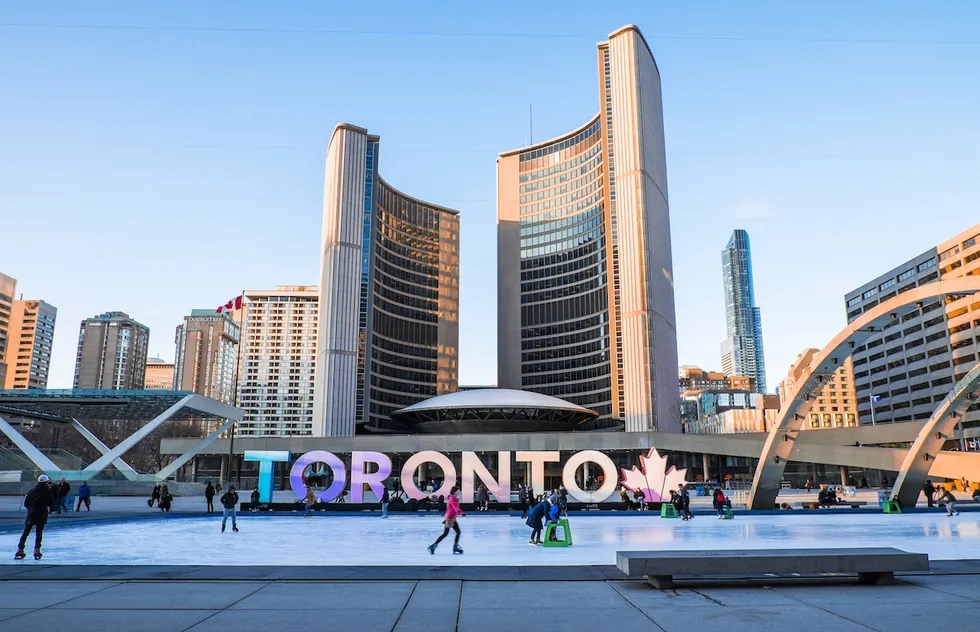 Toronto sign at Nathan Phillips Square