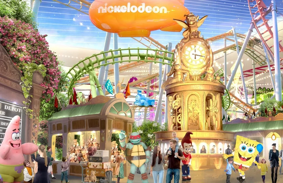 Rendering of Nickelodeon Universe theme park at the American Dream shopping mall in East Rutherford, New Jersey
