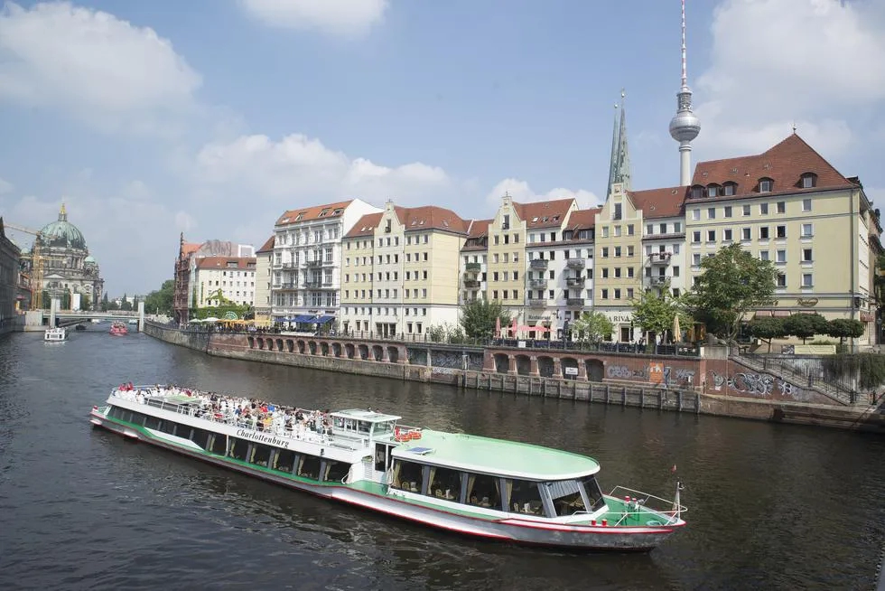 Boat on River Spree, Berlin