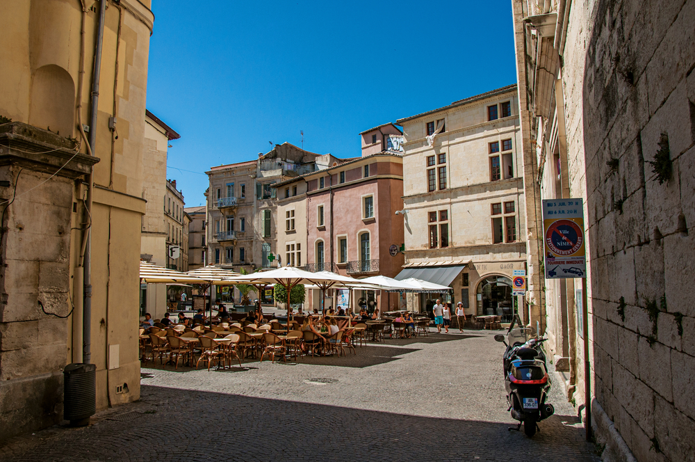 Nimes, Occitanie, France, Cafe