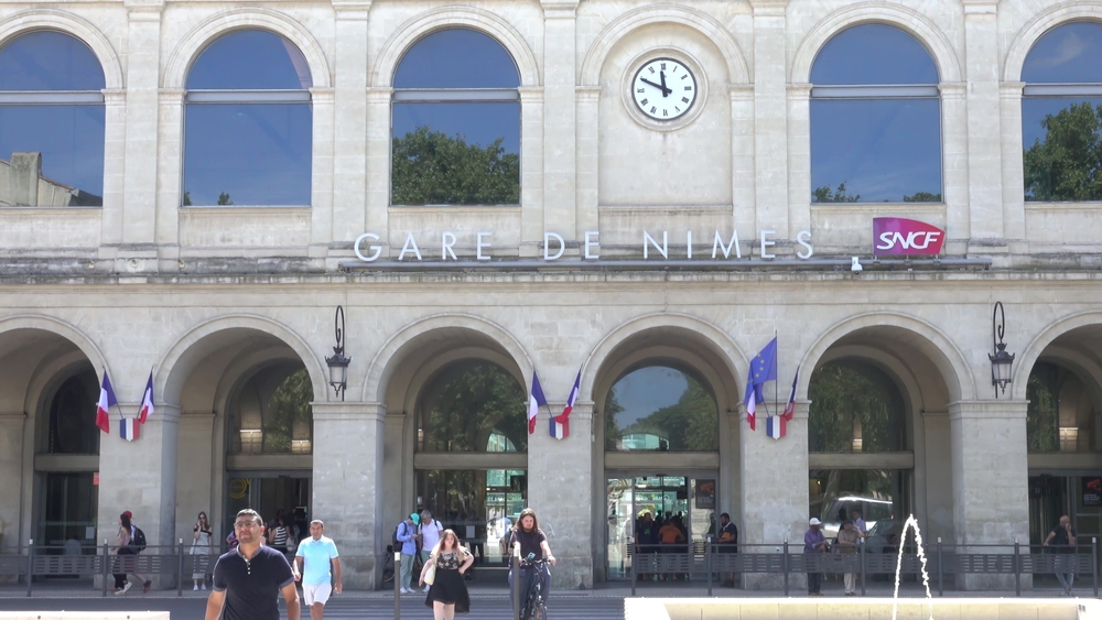 Nimes, France, Train Station