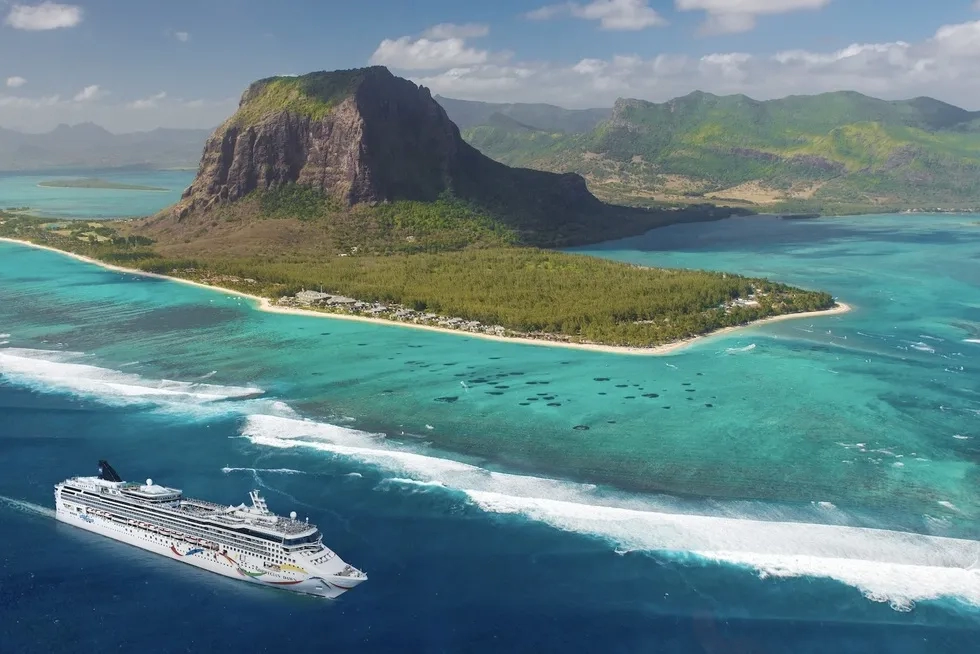 Norwegian Dawn at Port Louis, Mauritius