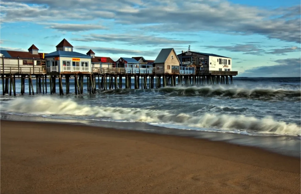 Old Orchard Beach Pier, Maine, New England