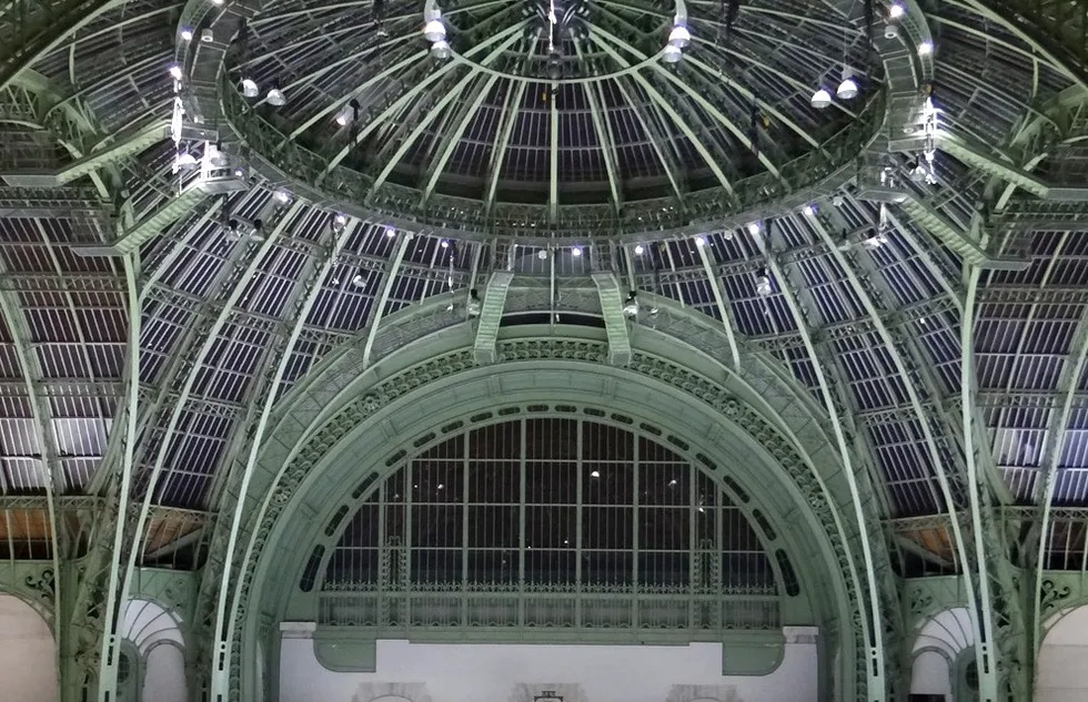 Inside the Grand Palais in Paris
