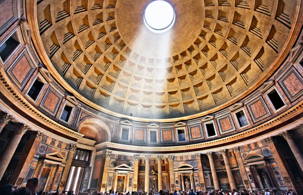 Inside the Pantheon in Rome