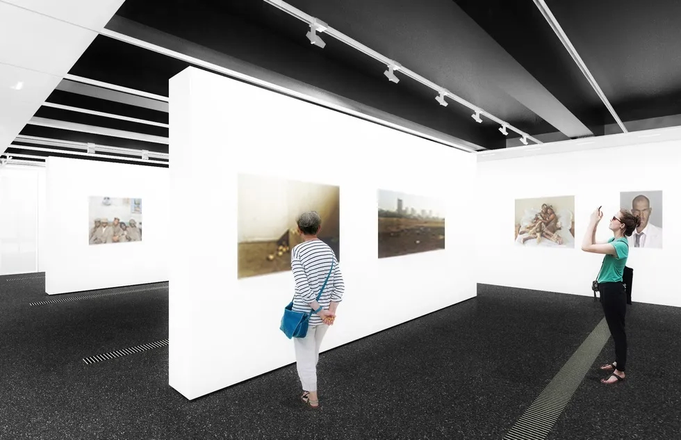 rendering of exhibition space, the Fondation Henri Cartier-Bresson, Paris