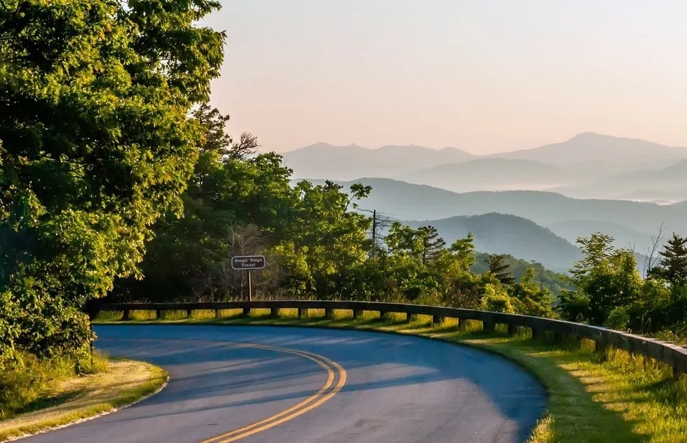 The Blue Ridge Parkway in North Carolina