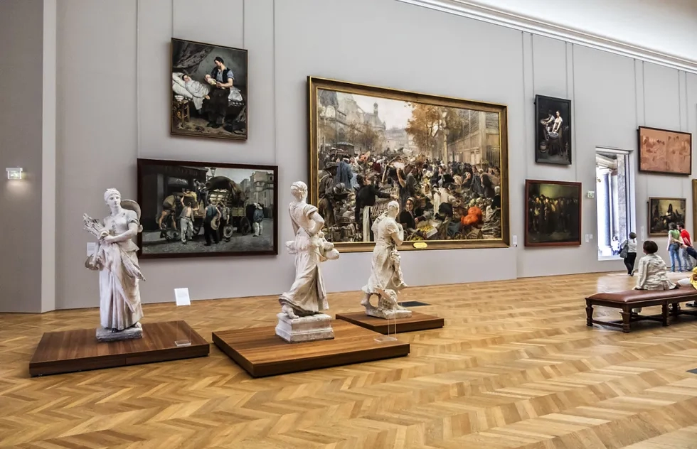 Inside the Petit Palais art museum in Paris