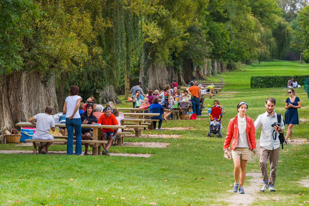 Chenonceau, picnic area, Loire Valley, France