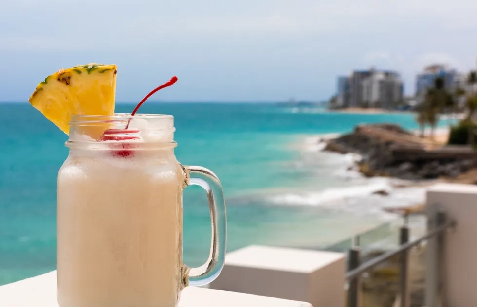 Piña colada in San Juan, Puerto Rico