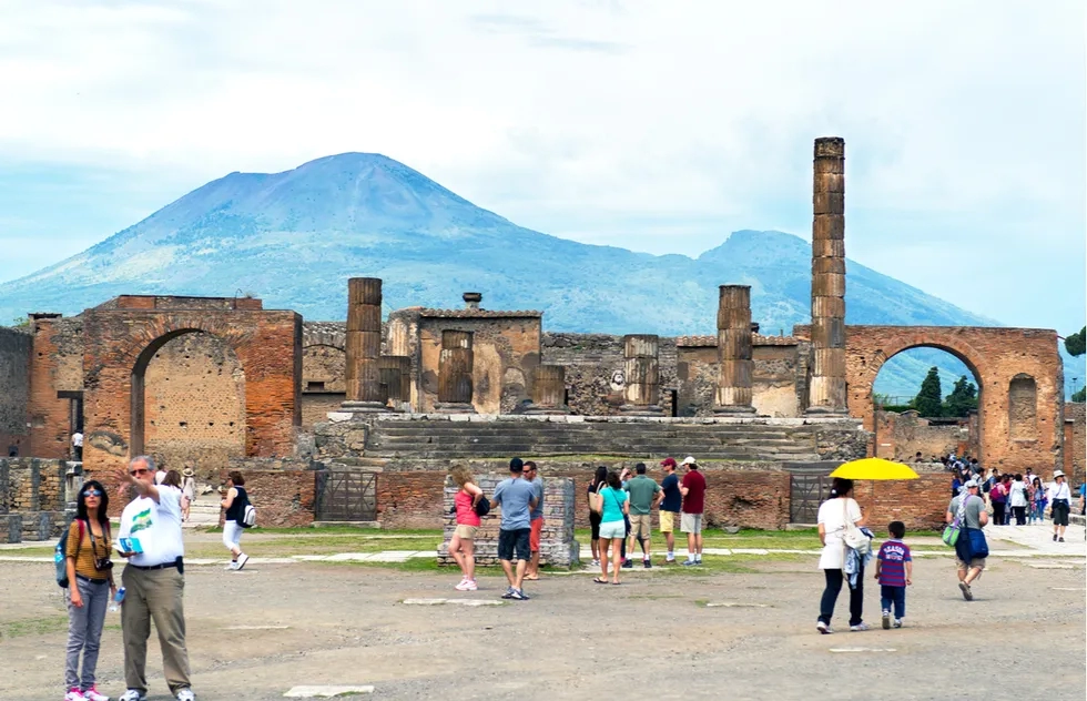 Pompeii ruins in Italy