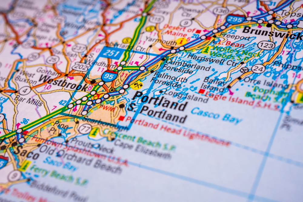 Portland Maine Map