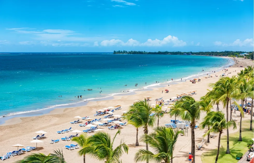 Isla Verde Beach in Carolina, Puerto Rico