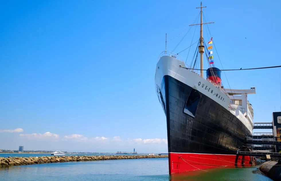 Queen Mary ship in Long Beach, California