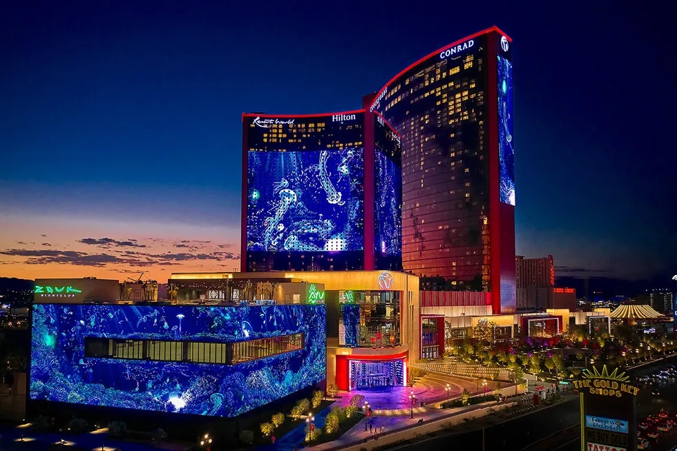 Resorts World Las Vegas Exterior (Hilton, Conrad, Cockfords)