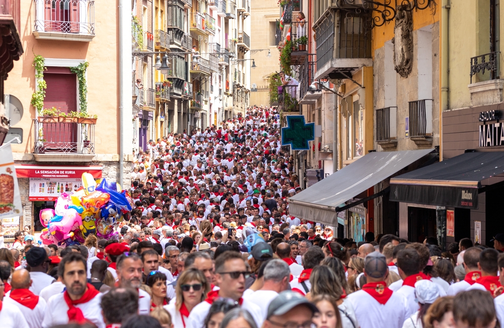 Pamplona, Ferria, Running of the Bulls, Spaine