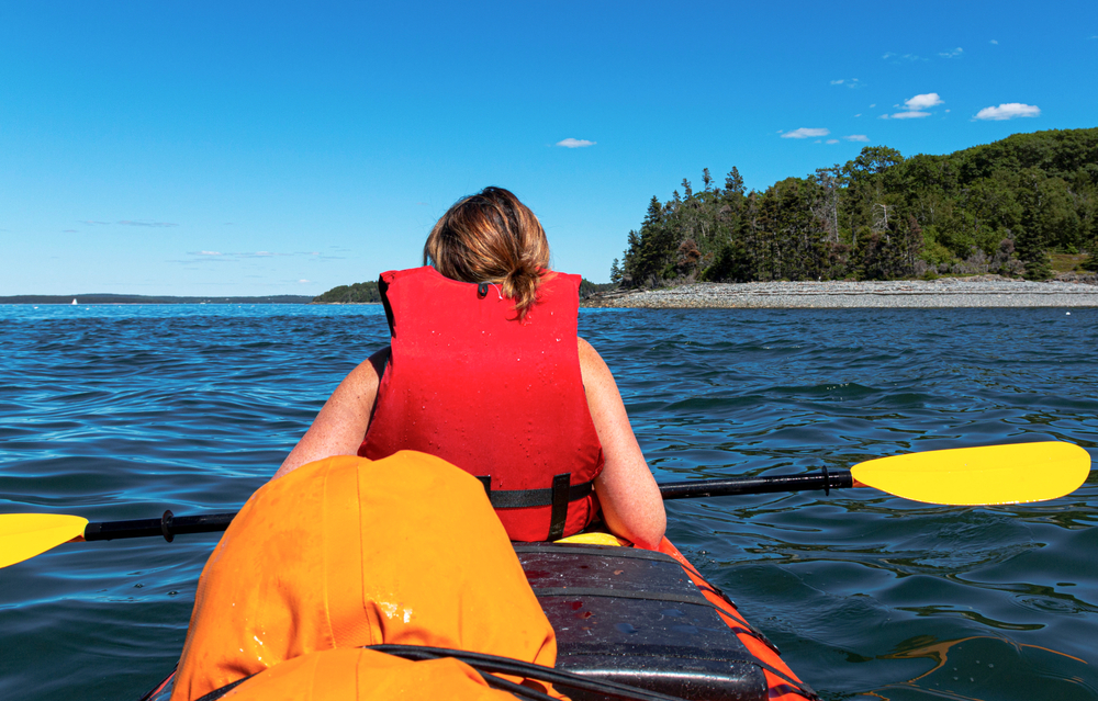 Sea Kayaking, Bar Harbor, Frenchmans Bay, Maine