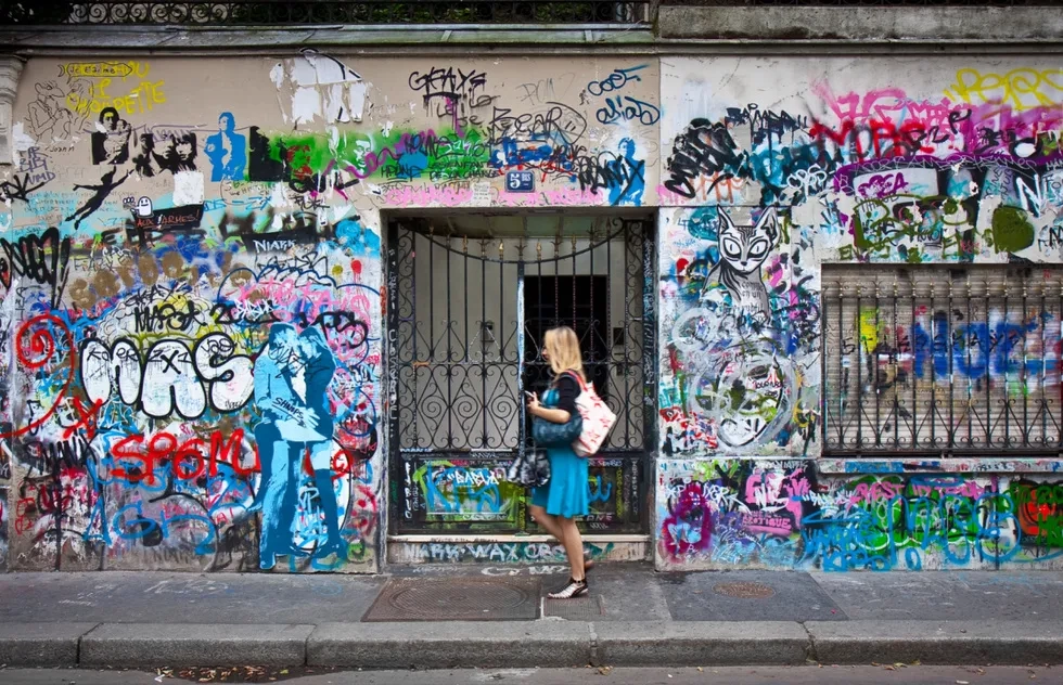 Exterior of Serge Gainsbourg's former home in Paris