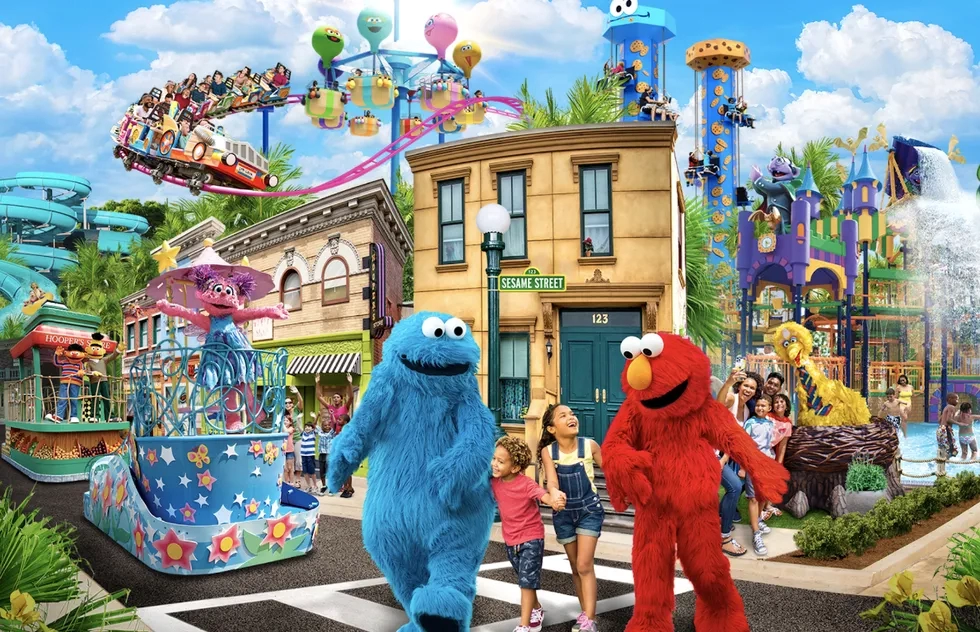 Concept art for Sesame Place San Diego theme park