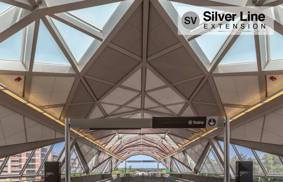 Silver Line Metro station in Ashburn, Virginia