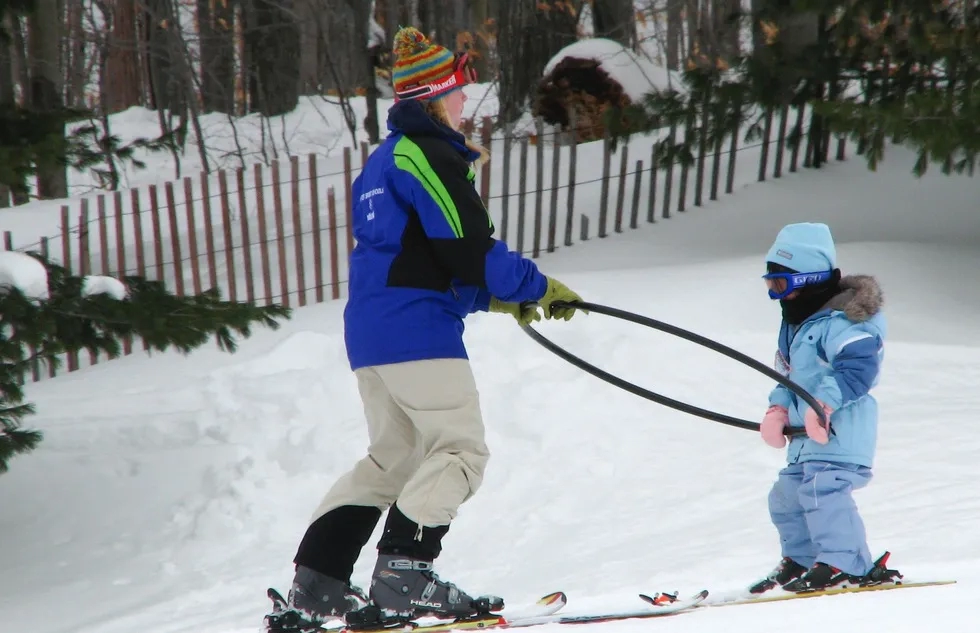 Learning to ski at Nub's Nob in northern Michigan