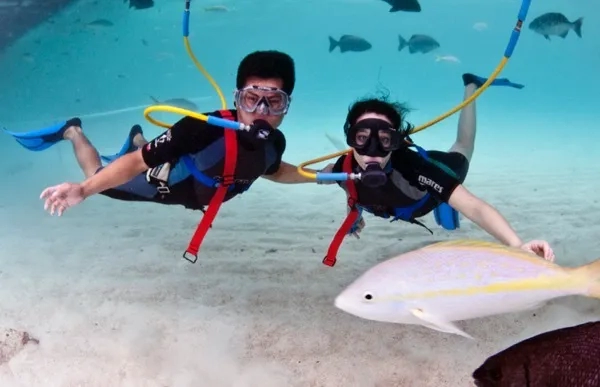 Snuba diving
