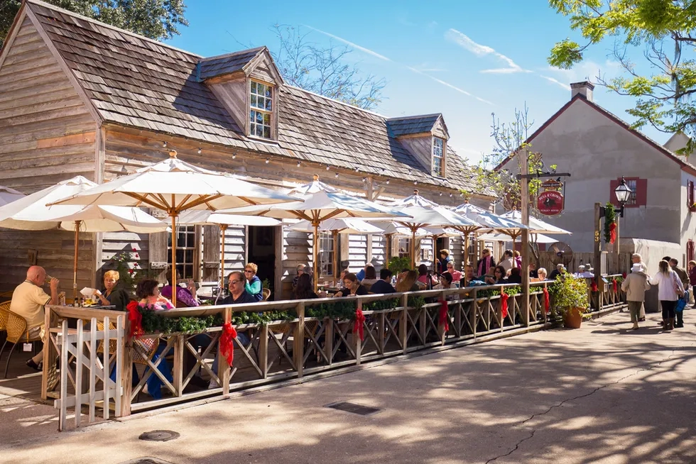 St. Augustine, St. George Street, Dining, Florida