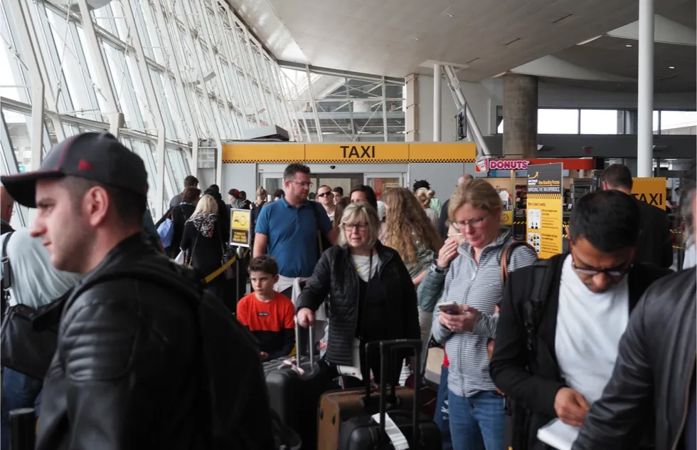 Taxi line, John F. Kennedy International Airport, JFK Airport, New York