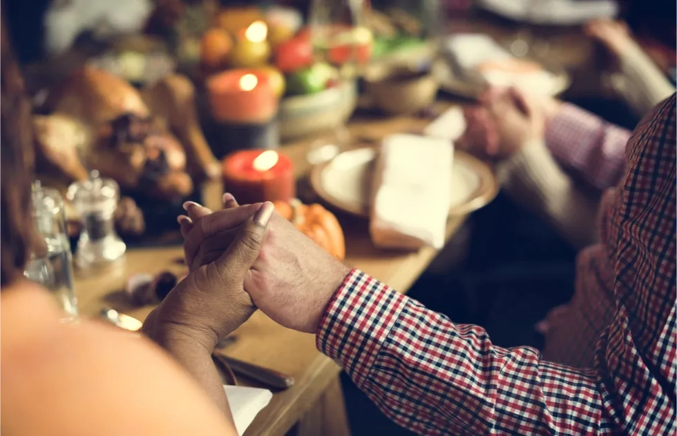 Thanksgiving, Meal, Prayer