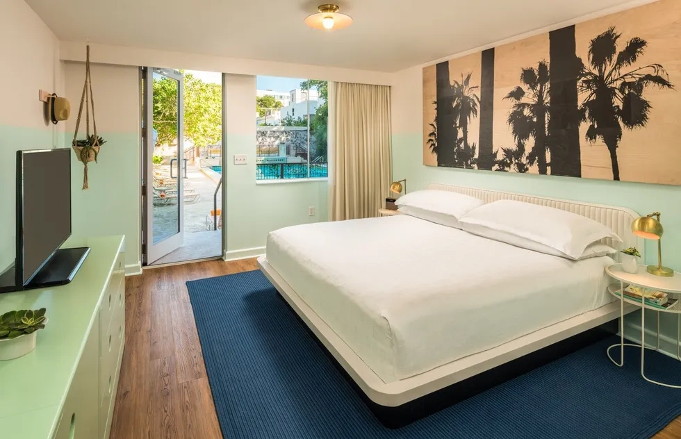 The Hall South Beach pool view king room
