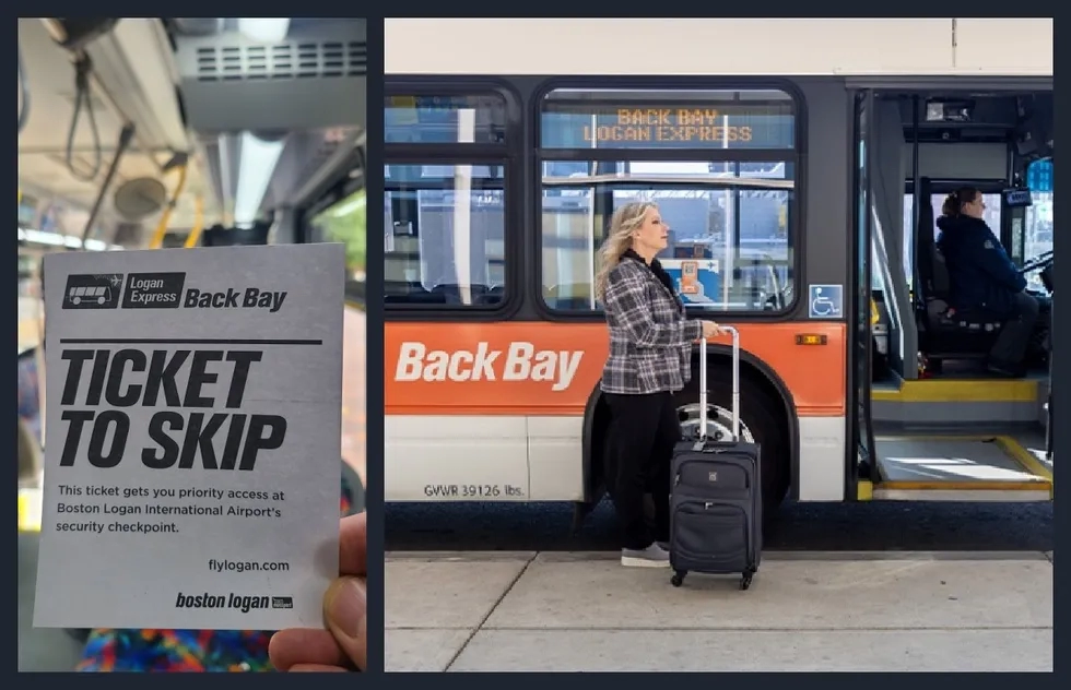 Ticket to Skip on the Back Bay Logan Express bus in Boston