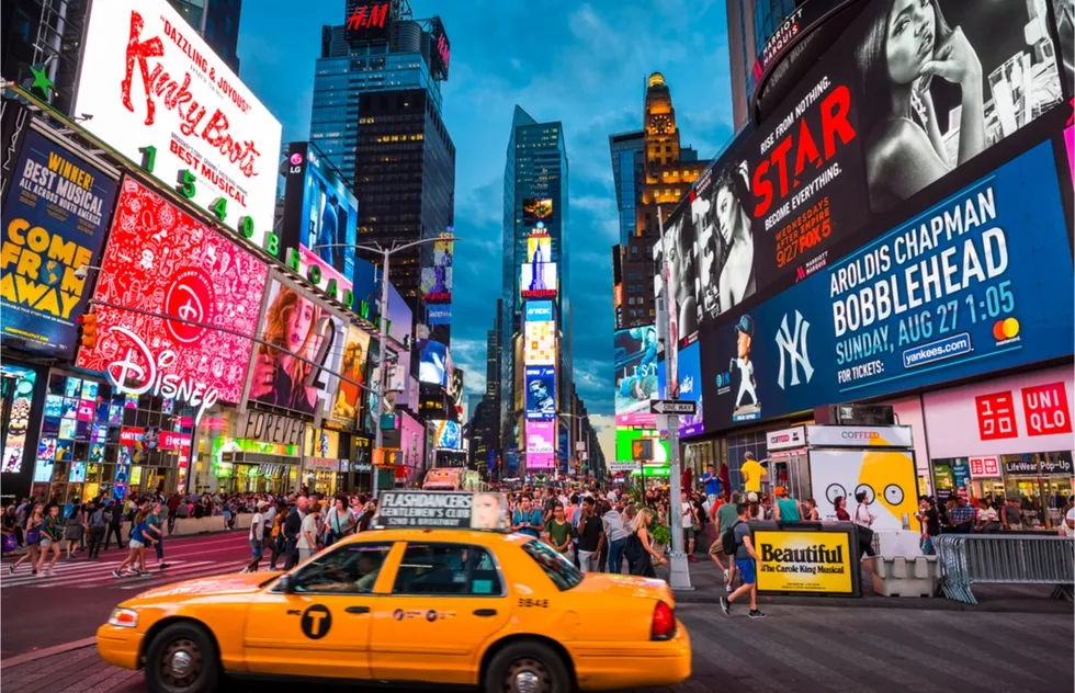 New York City, Times Square, Taxi, Broadway Shows
