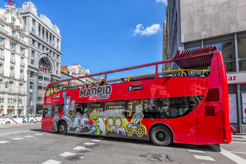 Tour Bus, Madrid, Spain