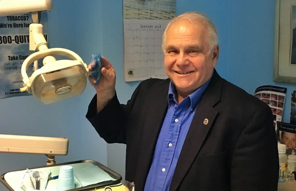 Dr. Robert Trager in one of his dental examination rooms at New York City's LaGuardia Airport
