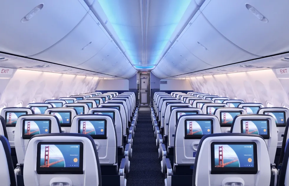 United Airlines cabin